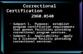 Correctional Certification 2960.0540