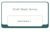 FCAT Math Terms
