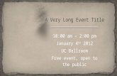 A Very Long Event Title