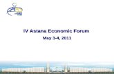 IV  A stana Economic  F orum May  3-4 ,  2011