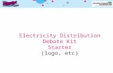 Electricity Distribution Debate Kit Starter (logo,  etc )