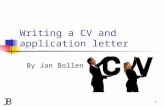 Writing a CV and  application letter