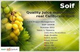 Quality Juice made from real California fruit