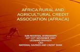 AFRICA RURAL AND AGRICULTURAL CREDIT ASSOCIATION (AFRACA)