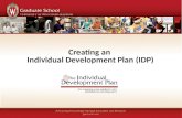Creating an  Individual Development Plan (IDP )