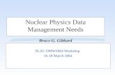 Nuclear Physics Data Management Needs Bruce G. Gibbard