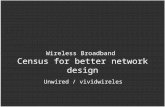 Wireless Broadband  Census for better network design