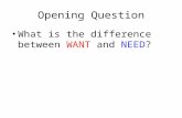 Opening Question