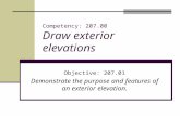 Competency: 207.00 Draw exterior elevations