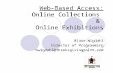 Web-Based Access: Online Collections  &  Online Exhibitions