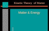 Kinetic Theory  of Matter