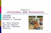 Chapter 7 Attitudes and Persuasion