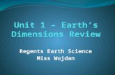 Unit 1 – Earth’s Dimensions Review