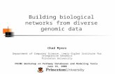 Building biological networks from diverse genomic data