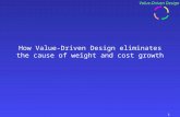 How Value-Driven Design eliminates the cause of weight and cost growth