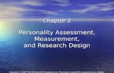 Personality Assessment, Measurement, and Research Design