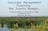 Corridor Management Planning  for Scenic Byways