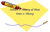 Section 1: Theory of Heat Unit 1: Theory