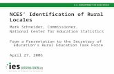 NCES’ Identification of Rural Locales