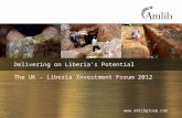 Delivering on Liberia ’ s Potential The UK – Liberia Investment Forum 2012