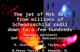 The jet of Mrk 501 from millions of Schwarzschild radii down to a few hundreds
