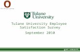 Tulane University Employee  Satisfaction Survey
