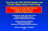 View from the NKF-KDOQI Diabetes and Chronic Kidney Disease Work Group