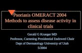 Psoriasis OMERACT 2004  Methods to assess disease activity in clinical trials