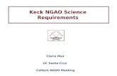 Keck NGAO Science Requirements