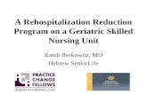A Rehospitalization Reduction Program on a Geriatric Skilled Nursing Unit
