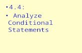4.4:   Analyze Conditional Statements