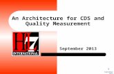 An Architecture for CDS and Quality Measurement