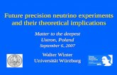Future precision neutrino experiments and their theoretical implications