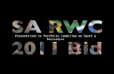Presentation to Portfolio Committee on Sport & Recreation