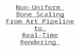 Non-Uniform  Bone Scaling From Art Pipeline to  Real-Time Rendering