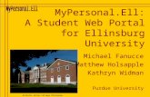 MyPersonal.Ell: A Student Web Portal for Ellinsburg University