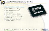 MachXO CPLD Training Module