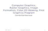 Computer Graphics: Raster Graphics, Image Formation, Color,2D Viewing, First Graphics Program