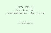 CPS 296.1 Auctions &  Combinatorial Auctions