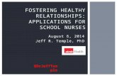 Fostering Healthy relationships: Applications for School Nurses