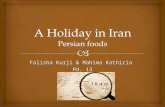 A Holiday in Iran Persian foods