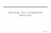 Routing for Integrated Services