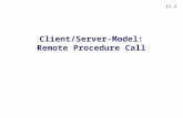 Client/Server-Model: Remote Procedure Call
