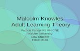 Malcolm Knowles  Adult Learning Theory