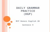 DAILY GRAMMAR PRACTICE (DGP)