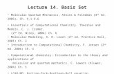 Lecture 14. Basis Set