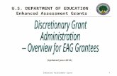 U.S. DEPARTMENT OF EDUCATION Enhanced Assessment Grants