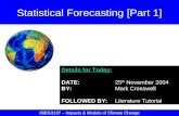 Statistical Forecasting [Part 1]