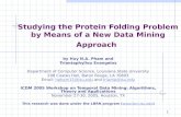 Studying the Protein Folding Problem by Means of a New Data Mining Approach