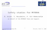 Safety studies for MYRRHA
